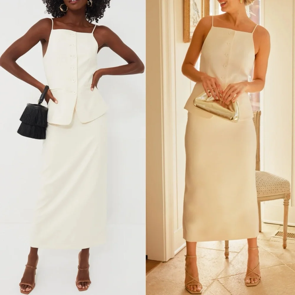 STAUD Ivory Smith Skirt Size 4 NEW - Picture 1 of 13